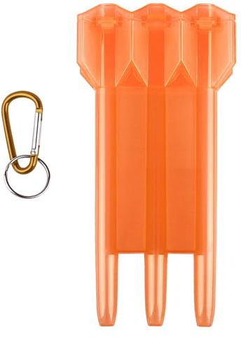 Diogeynu Dartbox Outdoor Zubehör Koffer Zubehör Container Darts Pin Case Darts Aufbewahrung Tragbare Dartbox für Outdoor, Farbe: Orange