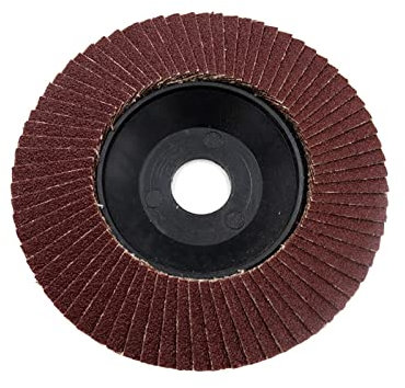 Schleifklappe Schleifmaschine, Schleifklappe, Schl 10-teiliges Schleifmittel, 100 mm Lochdurchmesser, 16 mm, Polier-Schleifscheibe, Schnellwechsel-Schleiffächerscheibe for Winkelschleifer mit Körnung