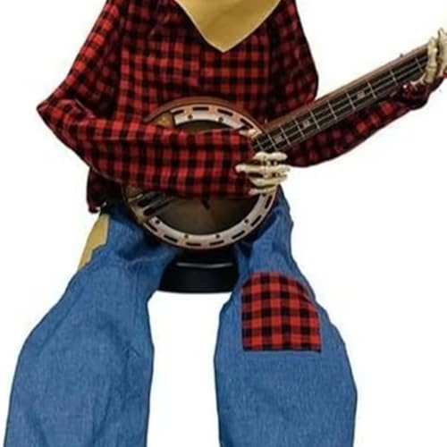Yooghuge Figurine de banjo squelette drôle - Option solide - Convient pour Halloween et événement musical