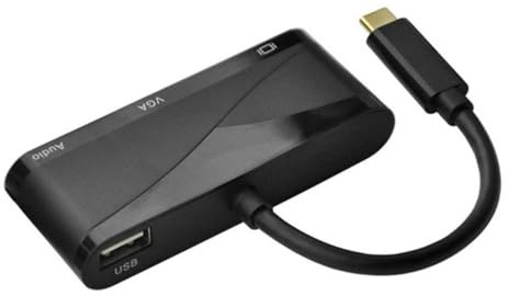 Hemobllo Cavo Convertitore da USB C Vga Kxk Adattatore USB Tipo C con Vga e Audio Compatibile con Notebook e Computer per Uscita Video e Dati
