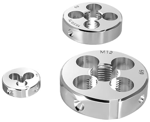 1 Stück M2 bis M52 Metrisches Linksgewinde-Schneideisen – Präzise runde Gewindeschneideisen for die Metallverarbeitung(M22 x 1.5 (Outside 45mm))