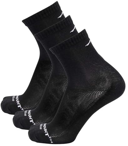 Swedemount Bambus Laufsocken Unisex 3er-Pack Leicht Atmungsaktiv Schnell trocknend