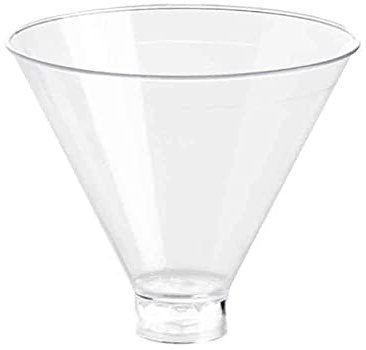 PZ 25 COPPETTA TRASPARENTE PER YOGURT E GELATI MEDIO/GRANDE IN PLASTICA DA CC 310 + BASE BICCHIERE KRISTAL