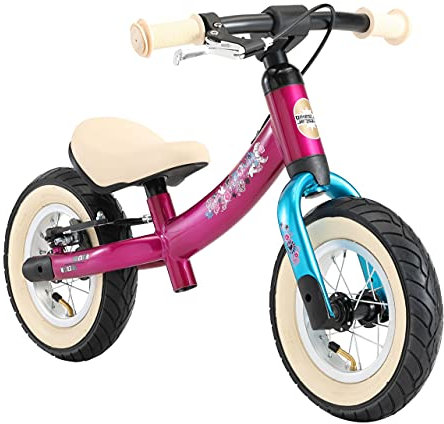 BIKESTAR Kinder Laufrad Lauflernrad Kinderrad für Mädchen ab 2-3 Jahre | 10 Zoll Sport Kinderlaufrad | Berry Türkis | Risikofrei Testen