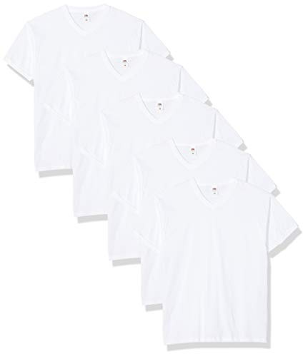 Fruit of the Loom Original V-neck Tee, 5 Pack - Camiseta Hombre