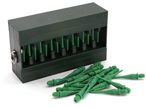 CUESOUL Touch-Point Dart Soft Tips mit Touch Dart Case, dauerhafte Verwendung (grün)