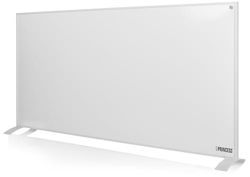 Princess Smart Infrared Panel Heater, 700 W, Free App & Voice Control, Low Energy Consumption, Timer, Adjustable Thermostat, Free Standing or Wall Mounted, White (01.348070.02.001)