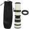 420-800MM Super Telephoto Zoom Telescope Lens, White F/8.3-16 Full Manual Focusing Telephoto Lens, Long-distant Shooting Telephoto Zoom Lens for Nikon F for Sony Om EF-S Mount Camera (for Canon)