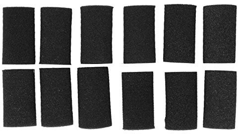 12 Stück Filterschwamm 9×5 cm Schwammfilter Aquarium Fisch Tank Vorfilterschwamm Rolle Schaum Pool Filter Ersatz für Pool, Aquarium