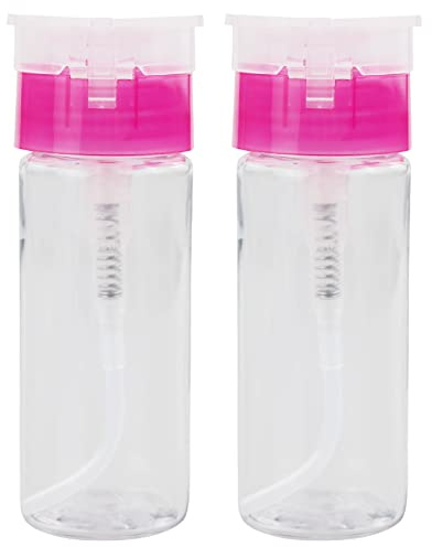 2 st 100 ml nagellacksborttagare pumpdispenser push down rengöringsflaska nagellacksborttagare vätskebehållare för sminkborttagare nagelkonst