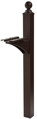 Architectural Mailboxes Landover Aluminum Mailbox Post, Compatibility Code A, B, C, LP000BZAM, Venetian Bronze