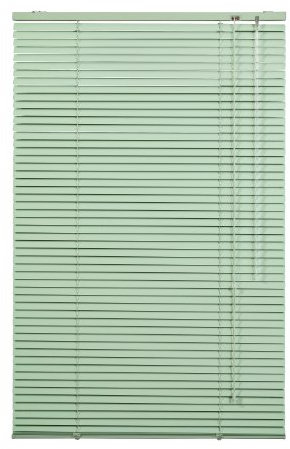 Lichtblick Aluminium Jalousie, Alu-Jalousie mit Klemmträgern und Wandmontageclips für Fenster und Türen Grün, 70 cm x 130 cm (B x L)