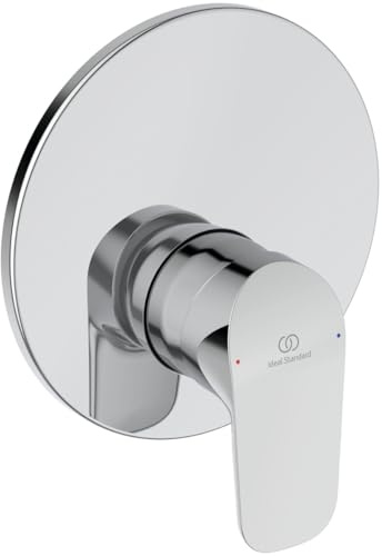 Ideal Standard Ceraflex, Mischbatterie für Badewanne oder Dusche, Einbau, Einweg, Außenteile, verchromt