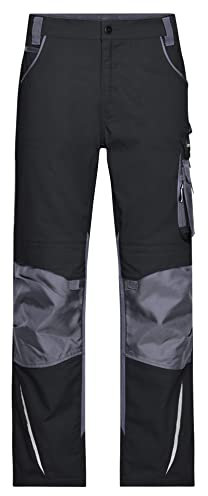 James & Nicholson Workwear Bundhose CORDURA® - Robuste Arbeitshose mit Kniepolstertaschen | Farbe: black/carbon | Grösse: 27