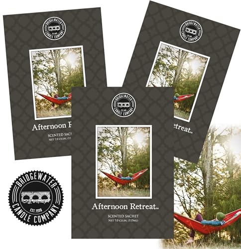 Bridgewater Duftbeutel Duftsachet – Afternoon Retreat – 3 Stück - gedruckt auf recyceltem, biologisch abbaubarem Papier