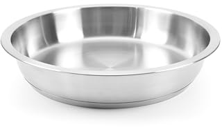 cookvision nesto Edelstahlpfanne 20 cm, stapelbare Induktionspfanne aus Chrom-Nickel-Edelstahl, backofengeeignet bis 260°, extra starker Thermo-Sandwich-Boden, Ø 20 cm x 4,4 cm