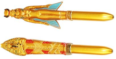 Lurrose 2stücke Retro Stil Ägypten Stifte Kugelschreiber Mit Pharaonen-figurinen Handgefertigte Schreibgeräte Für Kunst Und Bastelprojekte Zufälliger Stil