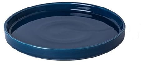 Fzfeiyy Blue Ceramic Pot Saucer - Drainage Tray for Indoor and Outdoor Flower Plant Pots and Planters, 12 Inch