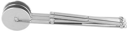 Yosoo Health Gear Multi Wheel Stainless Steel Pizza Cutter Dough Pastry Bread Cutting Tool Kitchen Baking Adjustable Divider and Multi Round Roller, Lattice Cutter, Pasta Maker (Three-wheeled