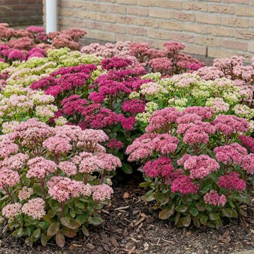 Sedum Collection - 5 Fleurs à Planter Exterieur - Vivaces & Rustique - Plante Exterieur Jardin - Naturelle Plantes de Hollande pour pot et jardin (pas de graines, non artificielle)