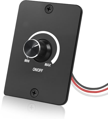 HNCY Interruptor Regulador de Luz, Dimmer LED 12V, Regulador intensidad LED Través de la Perilla para Ajustar el Brillo Adecuado, para Tiras de luces, para acampadas, barcos, camiones, caravanas