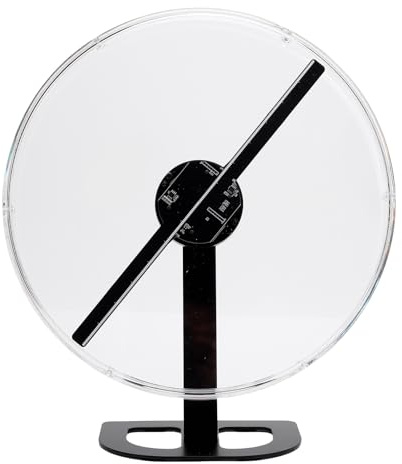 Bewinner Fan 3D per Ologramma, Proiettore di Ologramma da 12.6in, 224 PC PCS Display Pubblicitario Olografico LED HD con Controllo per App, per Negozio, (Spina europea)