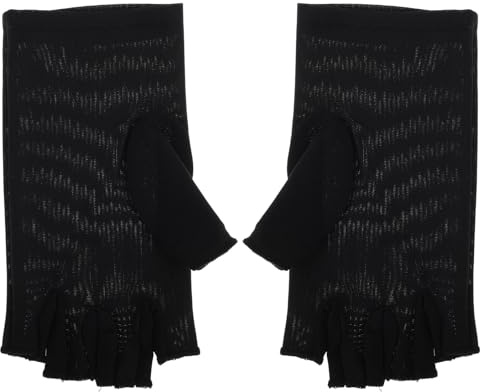 Cabilock Fingerlose UV Handschuhe für Damen aus Elastischen Atmungsaktiven Materialien mit Anti UV Schutz und Maschinenwaschbar zum Fahren für Nagelpflege