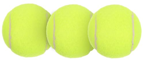 Mikinona 3 Stück Tennis trainingsbälle für Draußen Strapazierfähige Elastische Übungsbälle mit Hoher Abrieb Pillingbeständigkeit für Selbsttraining und Verbesserung von Reflexen und