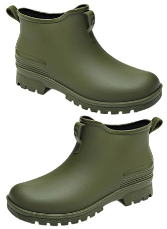 AMISENK Comode scarpe da pioggia corte uomo donna per pesca all'aperto impermeabile traspirante caviglia stivali da pioggia alla moda stivali bassi impermeabili per esplorazione