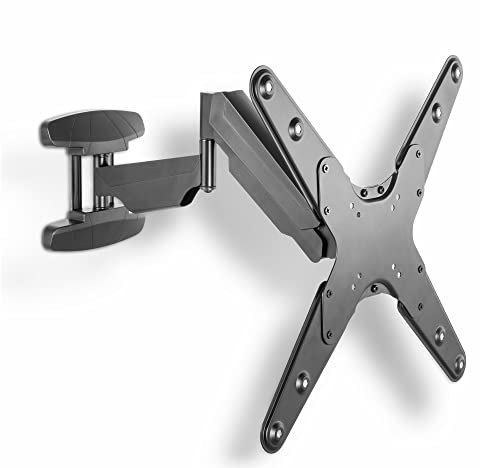 Xantron® ERGOLINE-440B Support TV pivotant et inclinable 23-55 ou VESA 75x75-400x400mm / Support Mural réglable en Hauteur/Bras de Fixation TV à Faible Distance du Mur - matériel de Montage Inclus