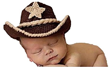Matissa Nouveau-né Bébé Fille/Garçon Crochet Tricot Costume Photographie Prop Tenues (Cow-Boy)