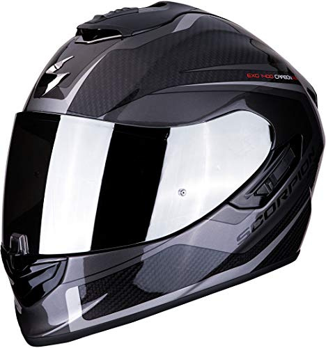 Scorpion Unisex – Erwachsene NC Motorrad Helm, Schwarz/Grau, XS