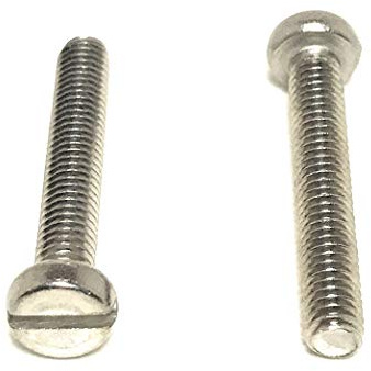 M4-.70 x 25 Stainless Steel Slotted Cheese Head Machine Screw DIN84 A2 M4x25 (25 Pieces)