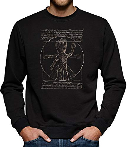 TShirt-People Da Groot Sweatshirt Pullover Herren 4XL Schwarz