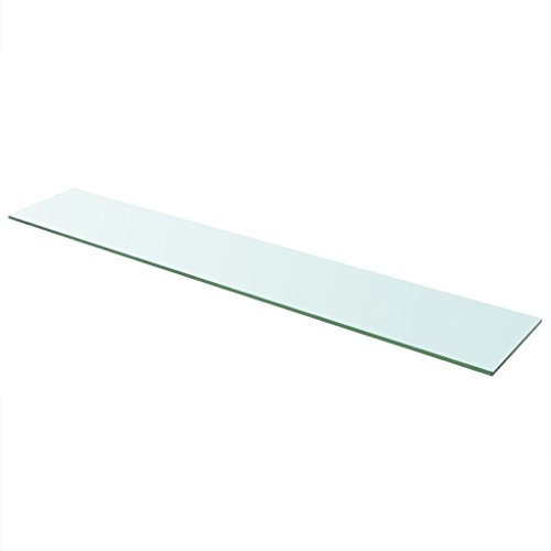 yorten Regalboden Glas Transparent Gehärtetes Glas Regalboden Einlegeboden Glasablage Glasregal Ersatzteile (110 x 20 cm)