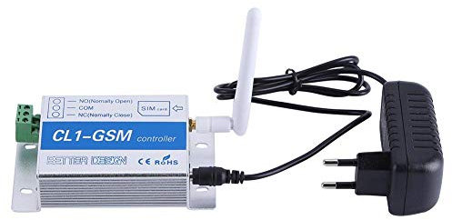 DEWIN Apriporta per cancello GSM, Apricancello Gsm,Controllo Remoto Gsm Apri Cancello Gsm Apri Cancello Gsm Apertura Gsm per Telefono Cellulare(EU 220V)