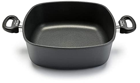 Aluguss Bräter, backofenfest bis 280 °C, Antihaft beschichtet, Induktion, Made in Germany, für alle Herdarten, (28x28x10 cm LxBxH)