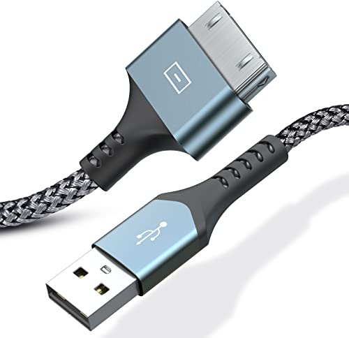 sweguard [2-Pack 2M] 30 Pin Dock Connector to USB Charger Cable [iPhone MFI Certified] Compatible with iPhone 4S/4/3GS, iPad 2/1, iPod nano 5th/6th, iPod Touch 3rd/4th(Grey)