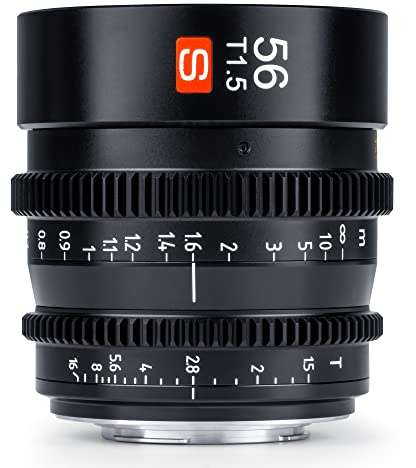 VILTROX 56mm T1.5 Micro 4/3 Mount Cine Lens, para Micro Cuatro Tercios Monte Olympus Panasonic Lumix..