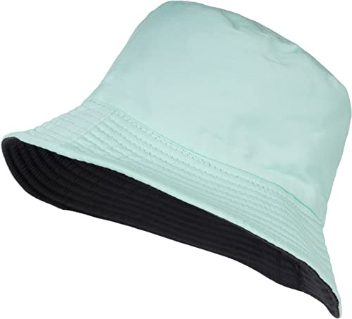 styleBREAKER Unisex Wendehut Fischerhut Baumwolle 2-in-1 Look | Streetwear Bucket Hat, 58cm Kopfumfang, atmungsaktiv, faltbar, ideal für Festival oder Strand, Sonnenschutz, weich, leichtes