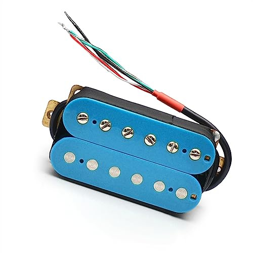 Hellblauer Humbucker-Tonabnehmer Für E-Gitarre, Dual-Coil-Coil-Split-Tonabnehmer, 4-Leiter-Kabel Gitarren-Tonabnehmer-Set (Color : Neck)