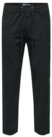 ONLY & SONS Onslinus Tap Corduroy 0185 byxa Noos, svart, XS