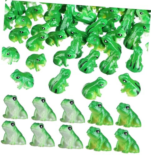 KITANDOVE Entzückende Mini-harzfrösche Für Gartendekor 120-teiliges Froschfiguren-set Im Winzigen Maßstab