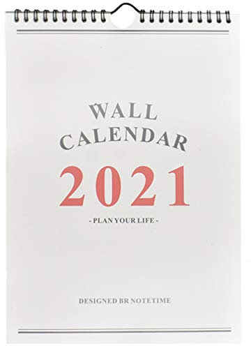 Wandkalender 2020–2021, 16 Monate, Monatskalender, September 2020 – Dezember 2021, Planer, Wandkalender für Zuhause, Büro, Schule (einfach)