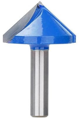 WZFC Holzfräser, 8 Mm Schaft, V-Form, 3D-Gravur-Bit, 90 Grad Hartmetall-Schaftfräser-Durchmesser, Holzfräser,8x32mm 90D