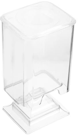 TOGEVAL Desktop Makeup Organizer Aus Transparentem Kunststoff Aufbewahrungsbox Für Kosmetik Und Wattepads Platzsparender Für Schminktisch Und Badezimmer Mit Staubdichtem Boden Für