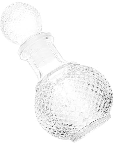 Cabilock Carafe à Whisky Transparente 250 Ml En Verre Épaissi, Bouteille Décorative Solide, Adaptée Au Service De Liqueur Et Whisky, Pour Bar Et Dégustation De Vin