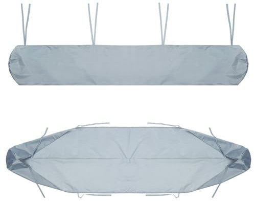 Markisen-Schutzhülle, Schutzhülle für Terrassenmarkise, Rollo-Schutzhülle, 210D Oxford Cloth Dust Waterproof Awning Protective Cover Regenhaube Abdeckung (Gray,3m)
