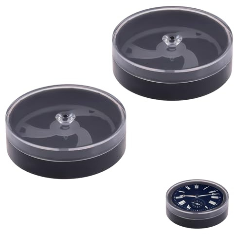 CYUXING 2Pcs Portable Watch Dial Storage Box, Dust-Proof & Scratch-Proof Watch Movement Holder Supplies Case Holder Supplies Travel Watch Tool Moderate Size & Easy to Carry