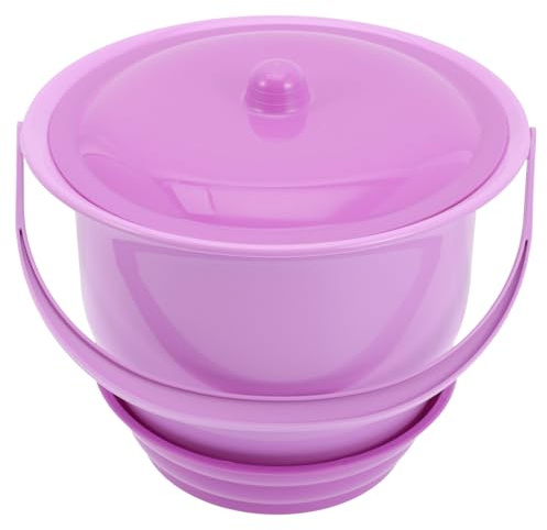 ERINGOGO Boys and Girls Elderly Plastic Urinal Portable Toilet Practical Chamber Pot Bed Pan for Patient Suitable for Home and Nighttime Use Random Color